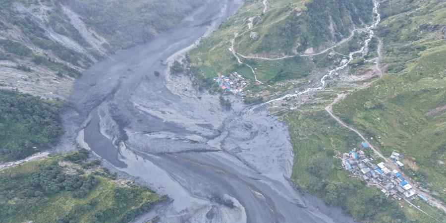 Manaslu trekking routes damaged by flooding 