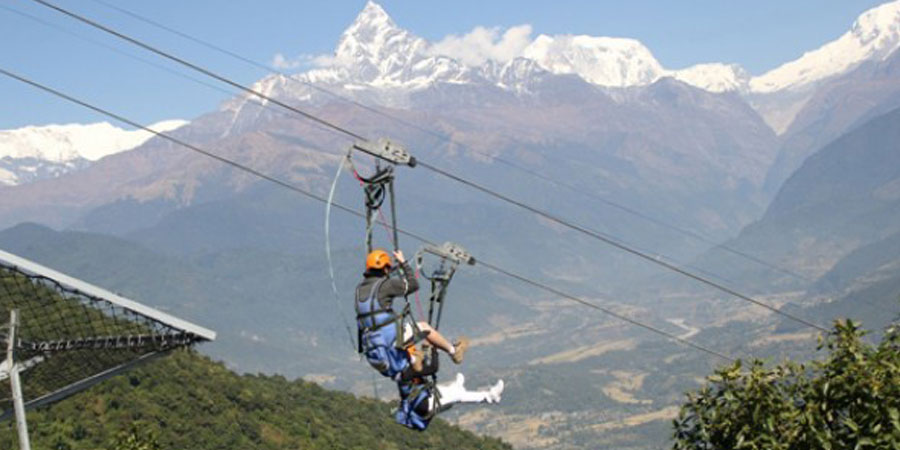 Zip flyer in Nepal